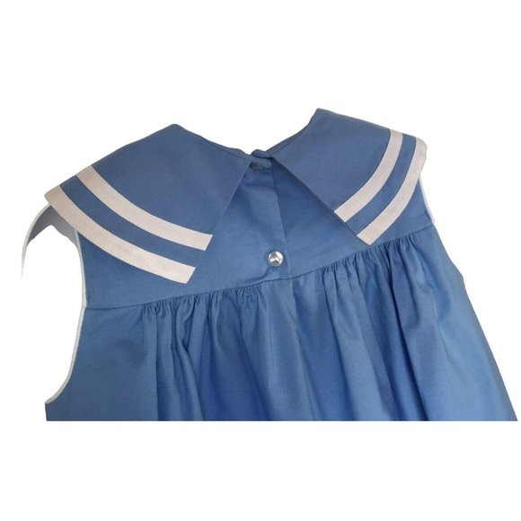 Girls Dress Size 2T Lavender Blue Boutique Cotton Blend Church Party Bow Gift - Picture 4 of 6